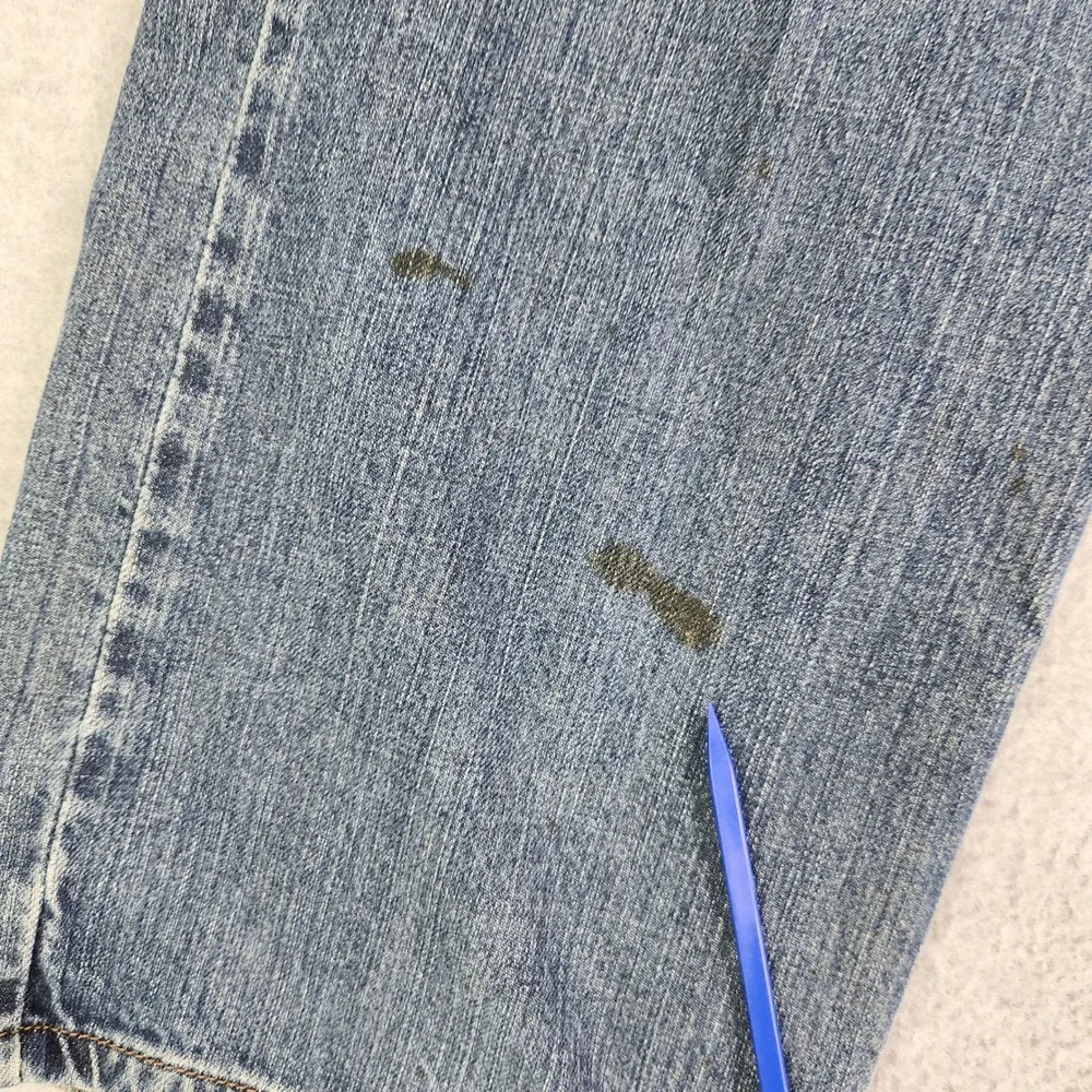 Levi's 569 Jeans Mens 36x32 Blue Denim Medium Wash Casual Loose Fit Straight Leg